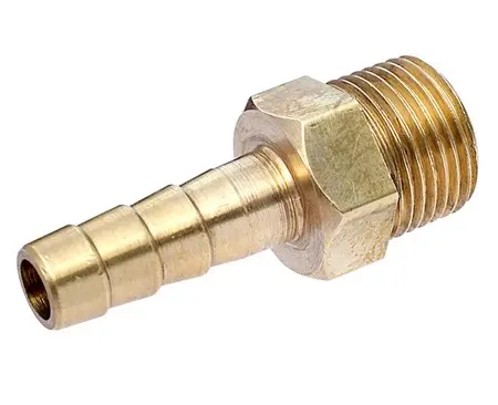 Bilde av slangesokkel 3/8 Utv 10mm sokkel, designet for sikre tilkoblinger i gass- og væskeapplikasjoner.