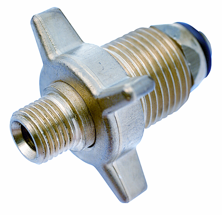 Overgang POL utv x 1/4"utv vingemutter og gumminese