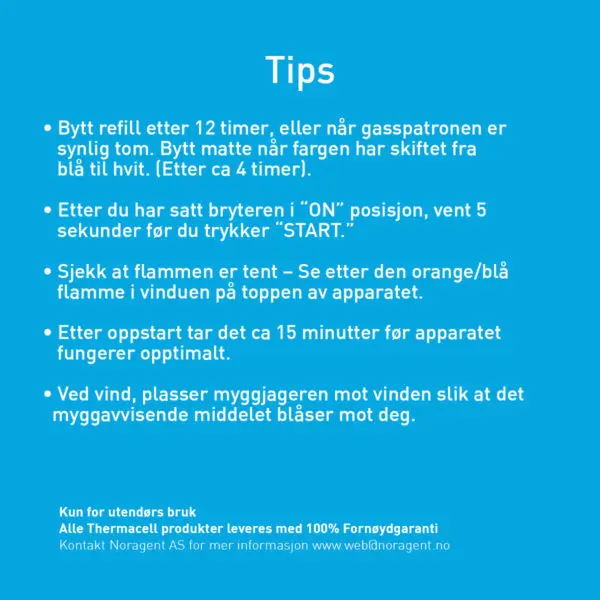 THERMACELL HALO MINI HVIT - Bilde 5